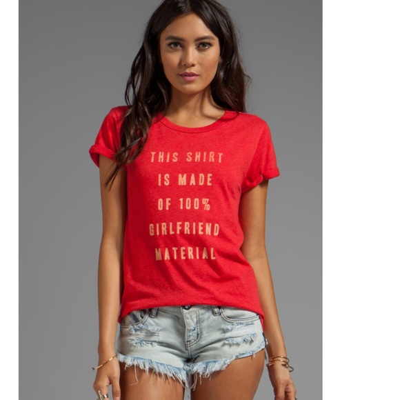 Local Celebrity Girlfriend Material Schiffer Tee - Picture 1 of 5